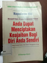 Image of Anda Dapat Menciptakan Keajaiban Bagi Diri Anda Sendiri