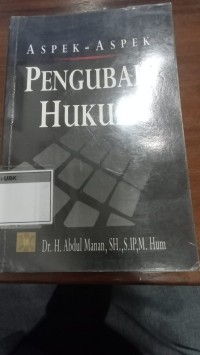 Image of Aspek-Aspek Pengubah Hukum