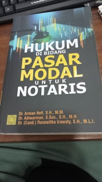 Image of Hukum Di Bidang Pasar Modal Untuk Notaris