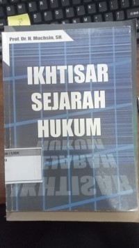 Image of Ikhtisar Sejarah Hukum