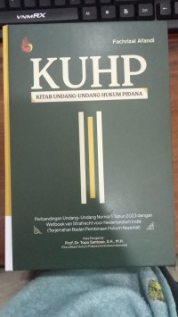 Image of KUHP Kitab Undang Undang Hukum Pidana