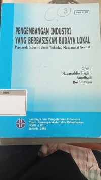 Image of Pengembangan Industri Yang Berbasiskan Budaya Lokal
