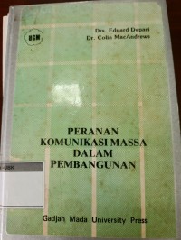 Image of Peranan Komunikasi Massa Dalam Pembangunan