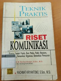 Image of Teknik praktis riset komunikasi
