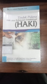 Image of Tindak Pidana Hak atas Kekayaan Intelektual