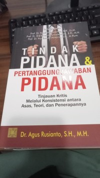 Image of Tindak Pidana & Pertanggungjawaban Pidana